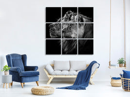canvas-print-lion-and-lioness-portrait