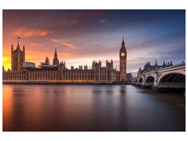 modern-4-piece-canvas-print-london-palace-of-westminster-sunset