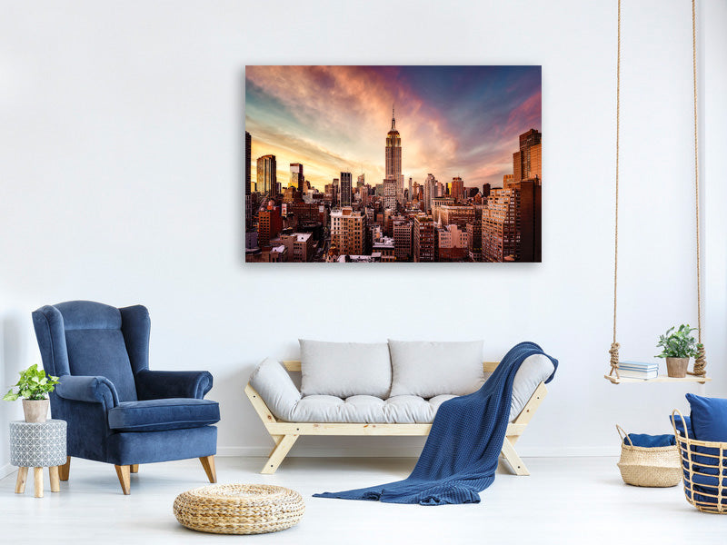 modern-4-piece-canvas-print-midtown-sunset