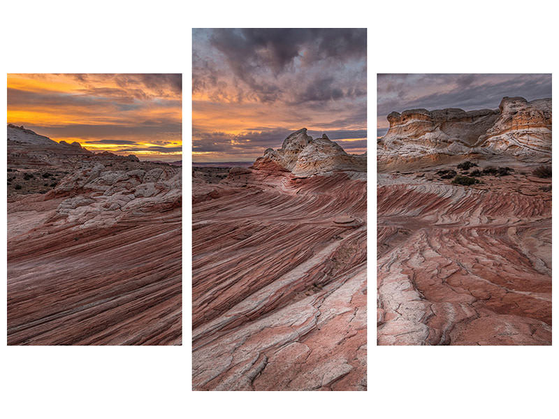 modern-3-piece-canvas-print-last-light-at-white-pocket