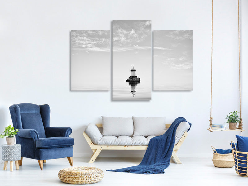 modern-3-piece-canvas-print-lighthouse-in-mist