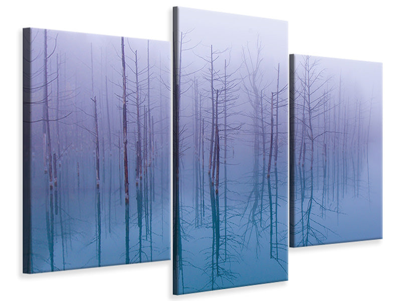 modern-3-piece-canvas-print-misty-blue-pond