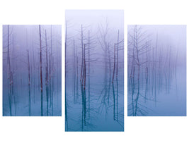 modern-3-piece-canvas-print-misty-blue-pond