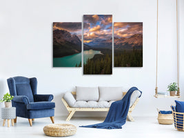 modern-3-piece-canvas-print-peyto-lake-at-dusk