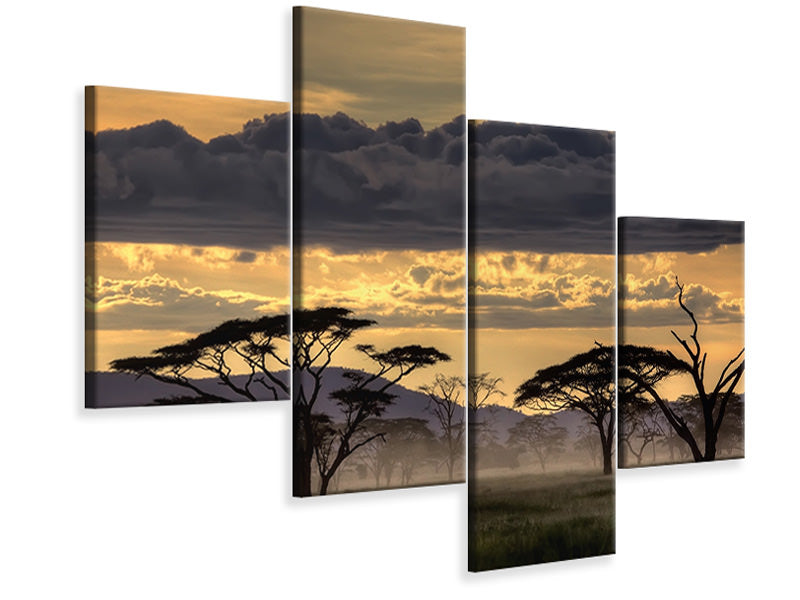 modern-4-piece-canvas-print-good-evening-tanazania
