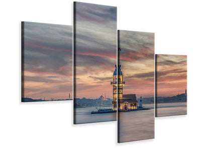 modern-4-piece-canvas-print-maiden-tower