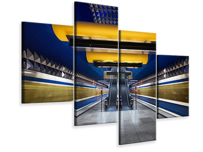 modern-4-piece-canvas-print-munich-underground