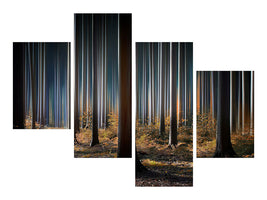 modern-4-piece-canvas-print-mystic-wood
