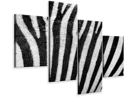 modern-4-piece-canvas-print-strip-of-the-zebra