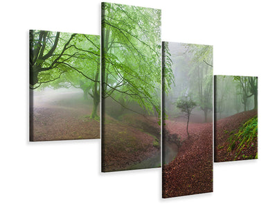 modern-4-piece-canvas-print-the-forest-maravillador-iii