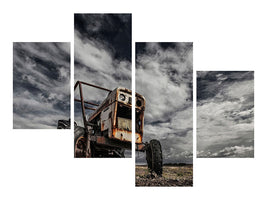 modern-4-piece-canvas-print-the-scream