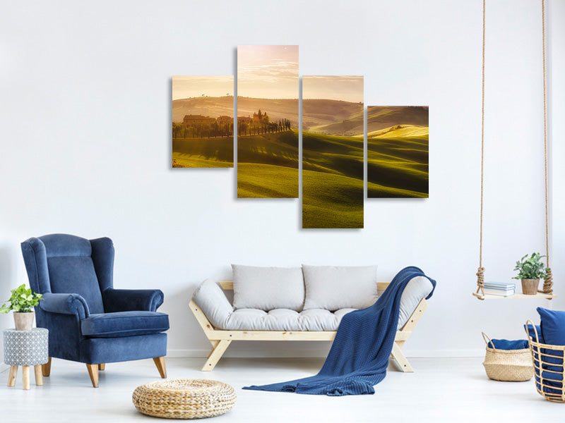 modern-4-piece-canvas-print-waves-of-light