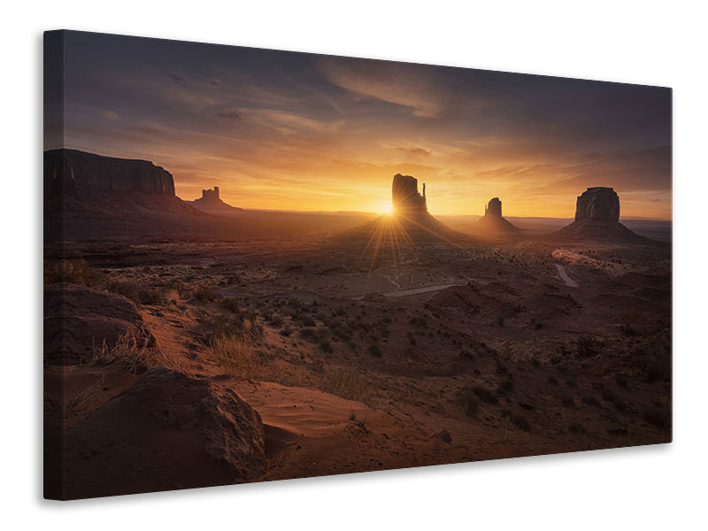 modern-4-piece-canvas-print-monument-sunrise