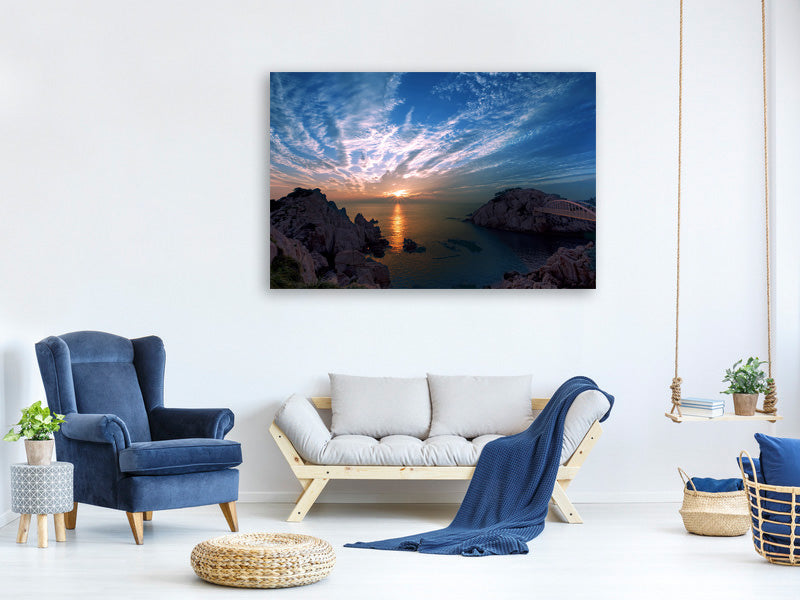 4-piece-canvas-print-moody-sunset-at-the-sea