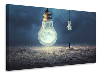 modern-4-piece-canvas-print-moon-lamp