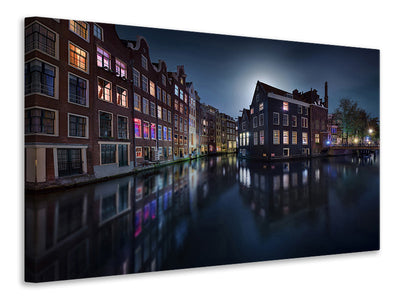 modern-3-piece-canvas-print-moonlight-over-amsterdam