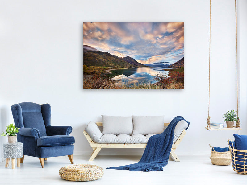 modern-4-piece-canvas-print-morning-delight-at-lake-hawea