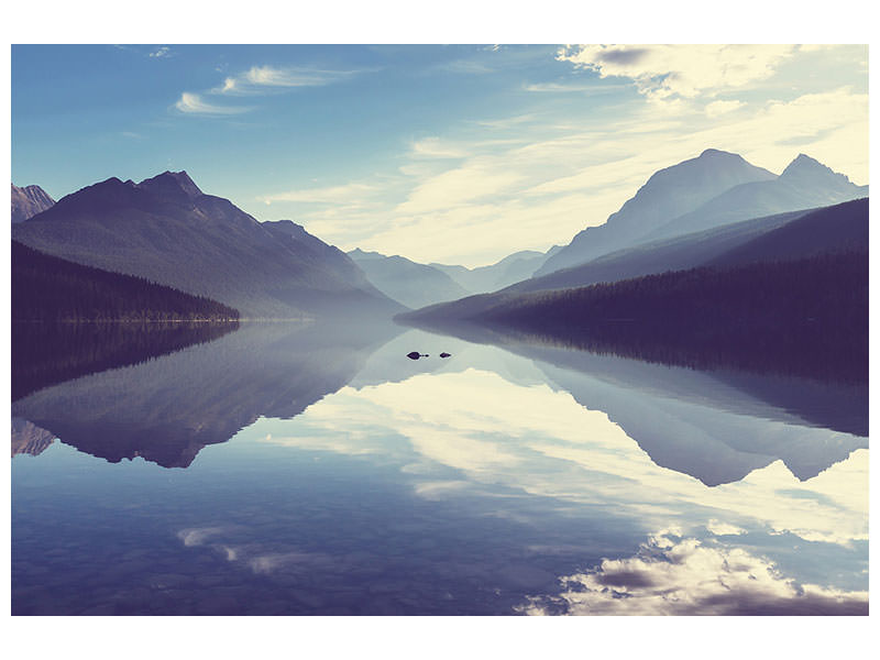 modern-4-piece-canvas-print-mountain-reflection