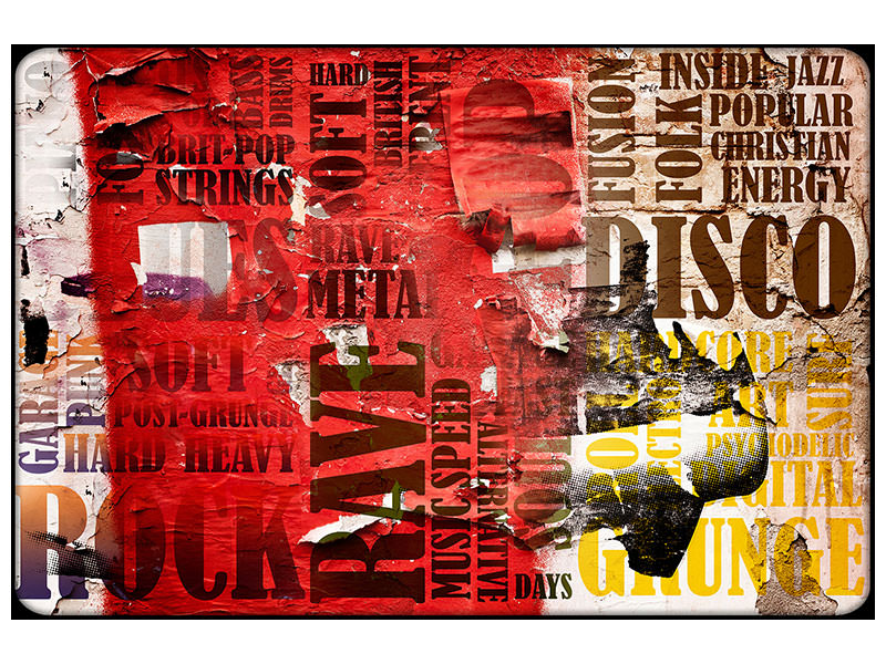 modern-4-piece-canvas-print-music-text-in-grunge-style