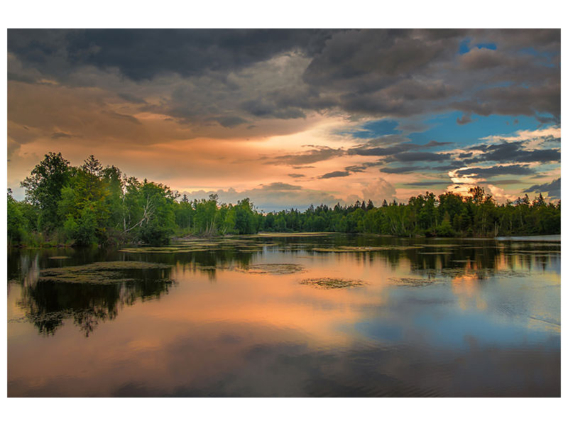 5-piece-canvas-print-mystic-lake