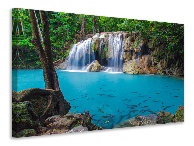 5-piece-canvas-print-nature-waterfall