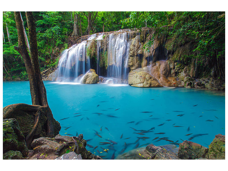 5-piece-canvas-print-nature-waterfall