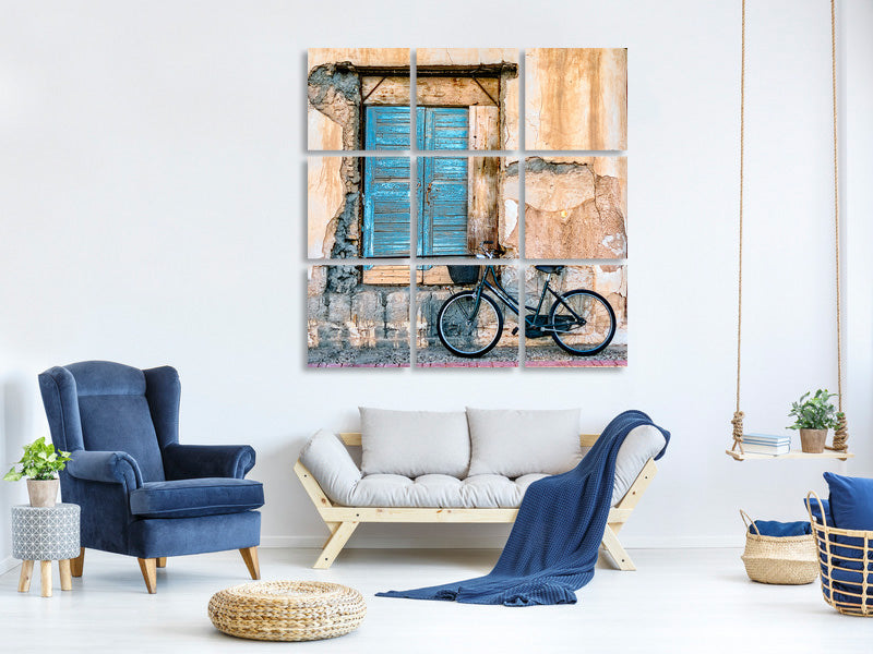canvas-print-old-window-and-bicycle
