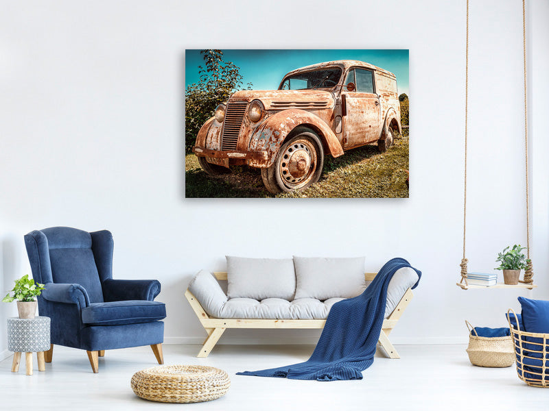 3-piece-canvas-print-oldtimer-with-rust