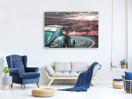 modern-4-piece-canvas-print-on-the-road-with-the-classic-car