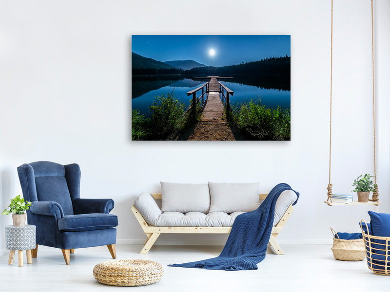 panoramic-3-piece-canvas-print-one-night-at-full-moon