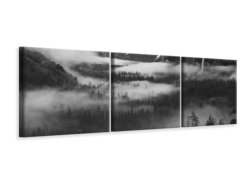 panoramic-3-piece-canvas-print-fog-floating-in-yosemite-valley