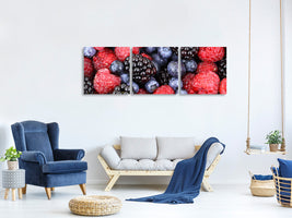 panoramic-3-piece-canvas-print-fruity-berries