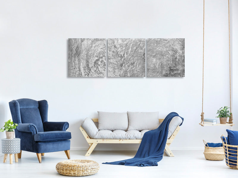 panoramic-3-piece-canvas-print-wipe-technique-in-gray