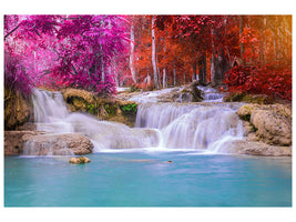 panoramic-3-piece-canvas-print-paradisiacal-waterfall