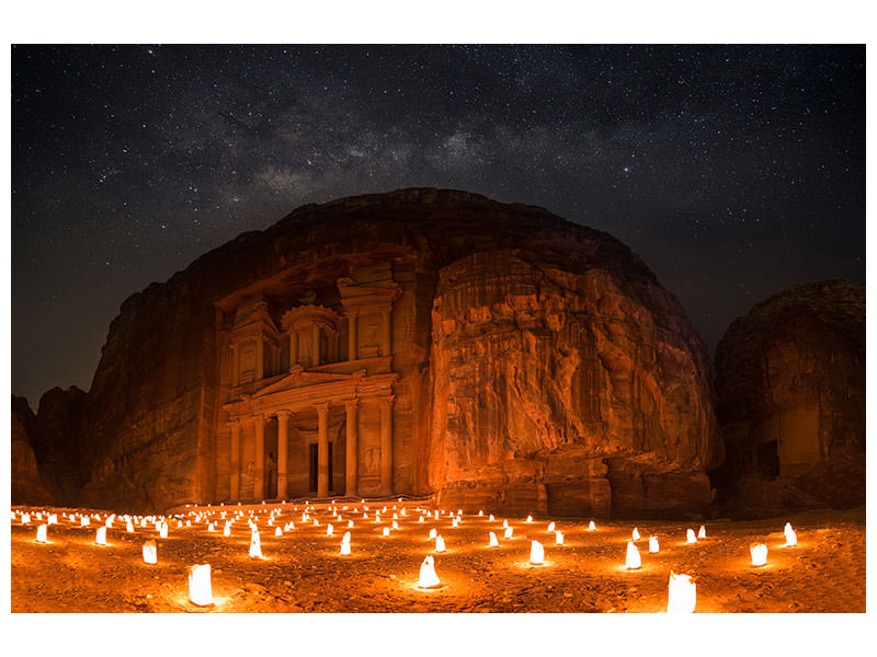 modern-3-piece-canvas-print-petra-by-night