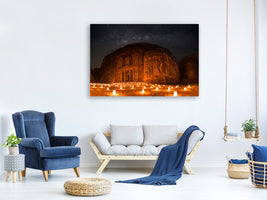 panoramic-3-piece-canvas-print-petra-by-night