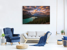 5-piece-canvas-print-peyto-lake-at-dusk