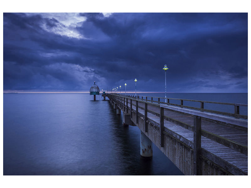 3-piece-canvas-print-pier-at-night