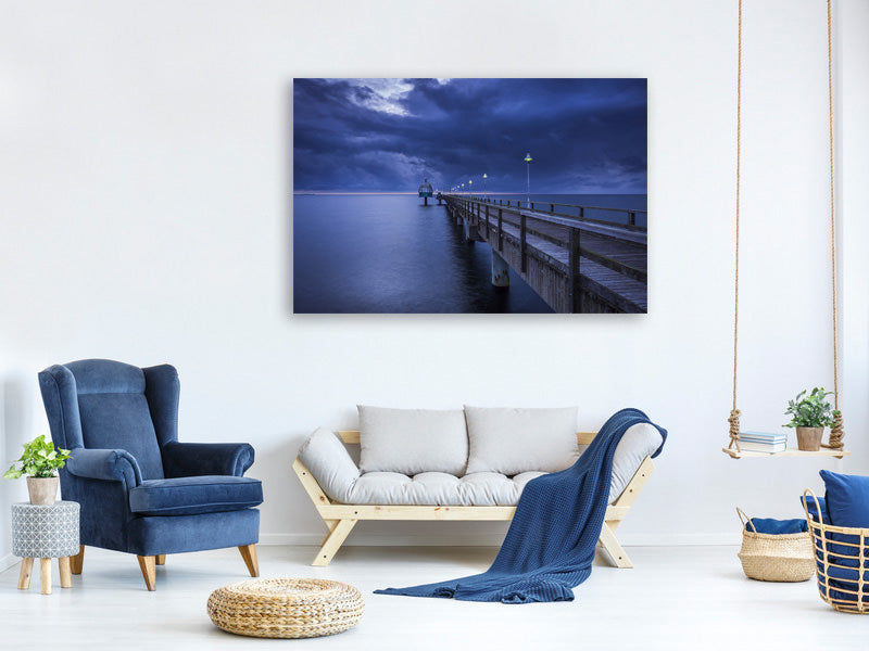 panoramic-canvas-print-pier-at-night