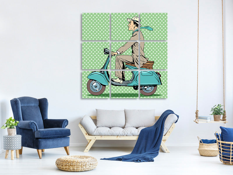 canvas-print-pop-art-vespa-driver