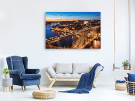 modern-4-piece-canvas-print-portugal-porto-blue-hour