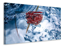 5-piece-canvas-print-raspberry-in-the-water