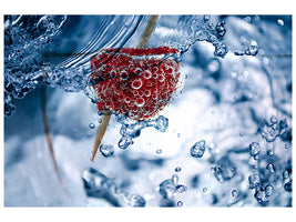 5-piece-canvas-print-raspberry-in-the-water