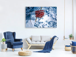 5-piece-canvas-print-raspberry-in-the-water