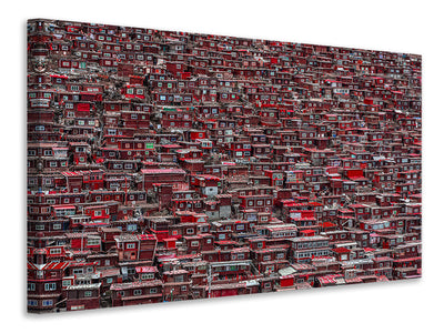 modern-4-piece-canvas-print-red-houses
