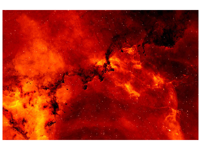 4-piece-canvas-print-red-starry-sky
