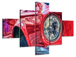 canvas-print-red-vintage-car
