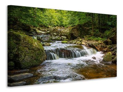 3-piece-canvas-print-relaxation-at-the-waterfall-ii