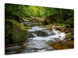 panoramic-canvas-print-relaxation-at-the-waterfall-ii