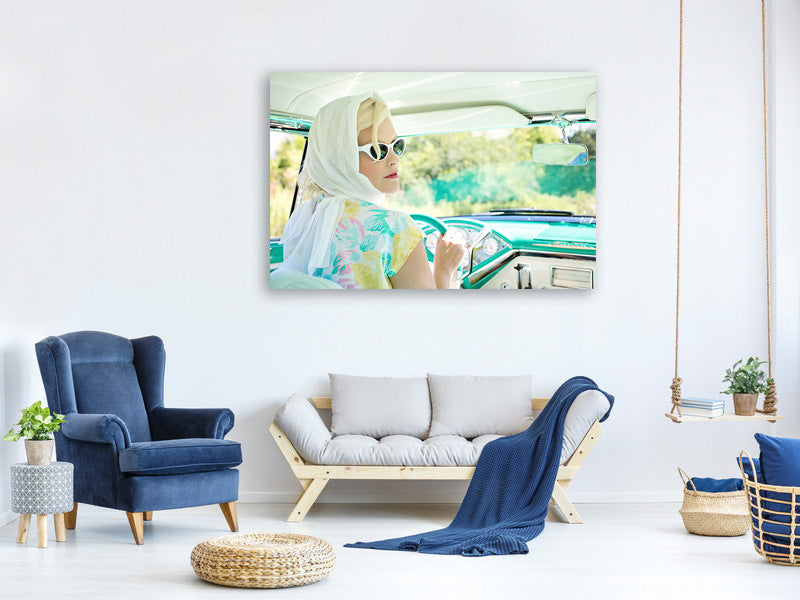 modern-4-piece-canvas-print-retro-lady